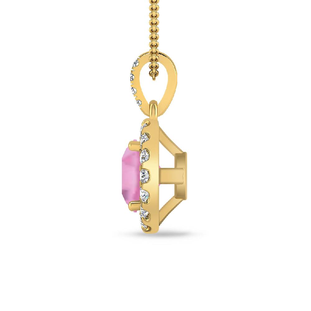 Yellow Gold - Pink Tourmaline