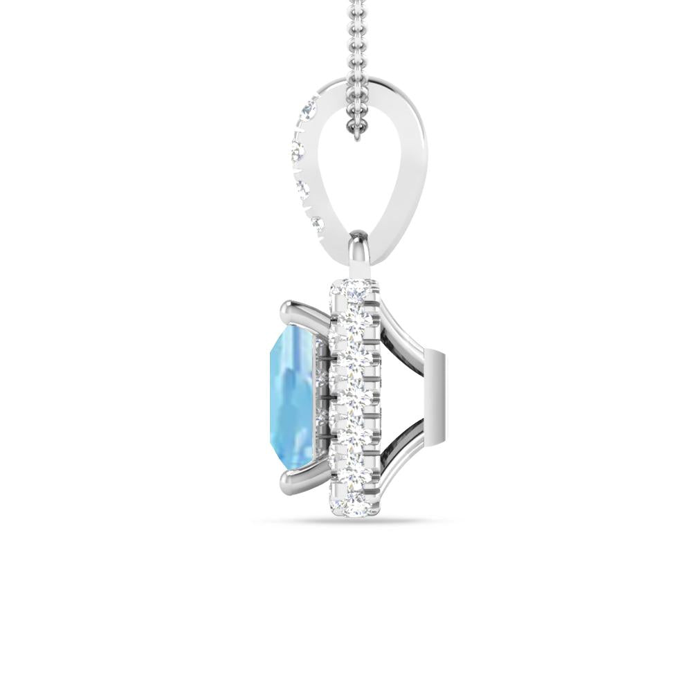 White Gold - Aquamarine