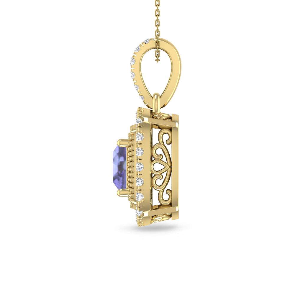 Yellow Gold - Tanzanite