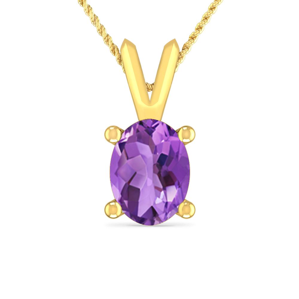 Yellow Gold - Amethyst