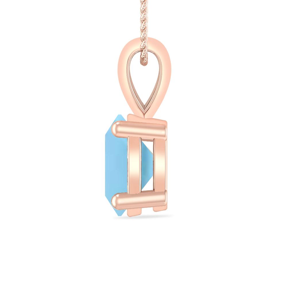 Rose Gold - Blue Topaz