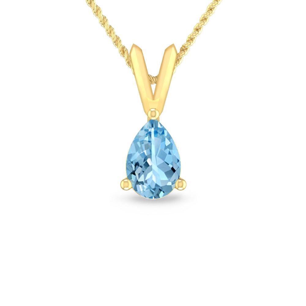Yellow Gold - Aquamarine