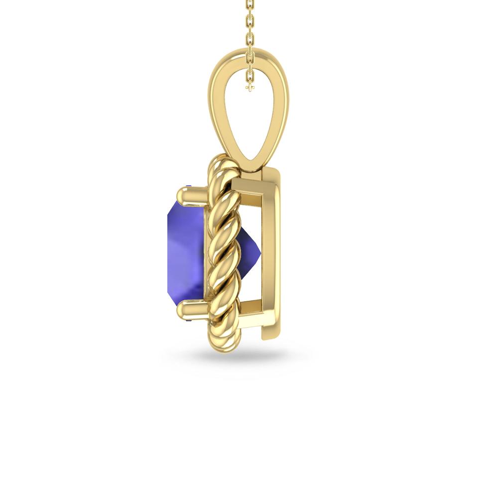 Yellow Gold - Tanzanite