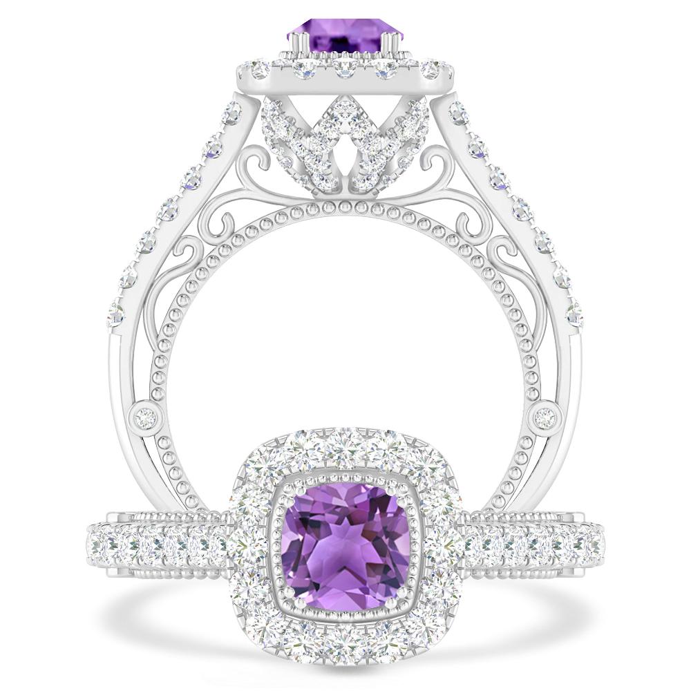 White Gold - Amethyst