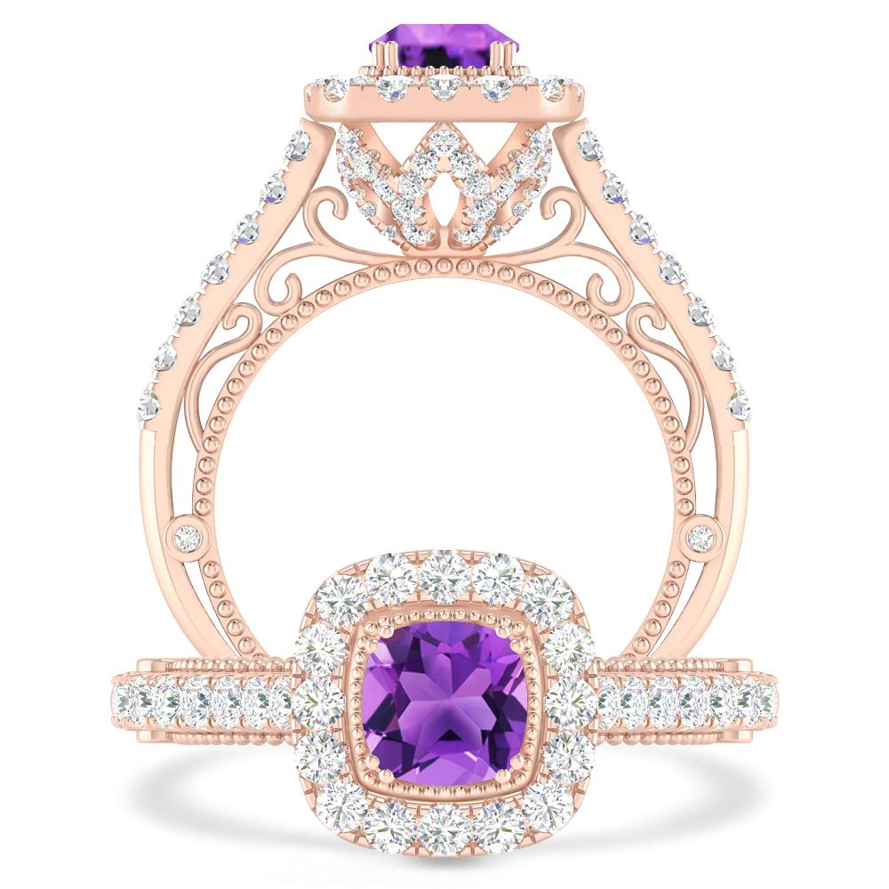 Rose Gold - Amethyst