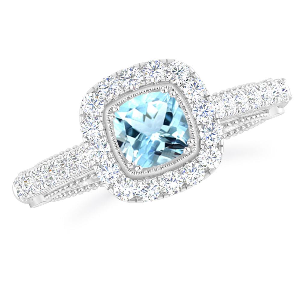 White Gold - Aquamarine