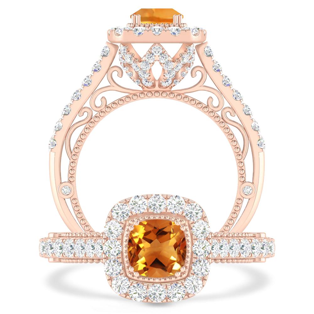 Rose Gold - Citrine