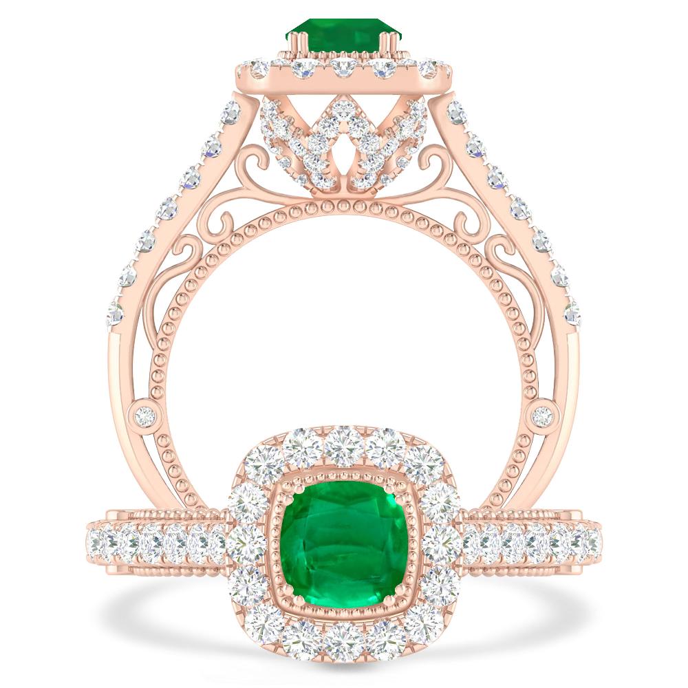 Rose Gold - Emerald