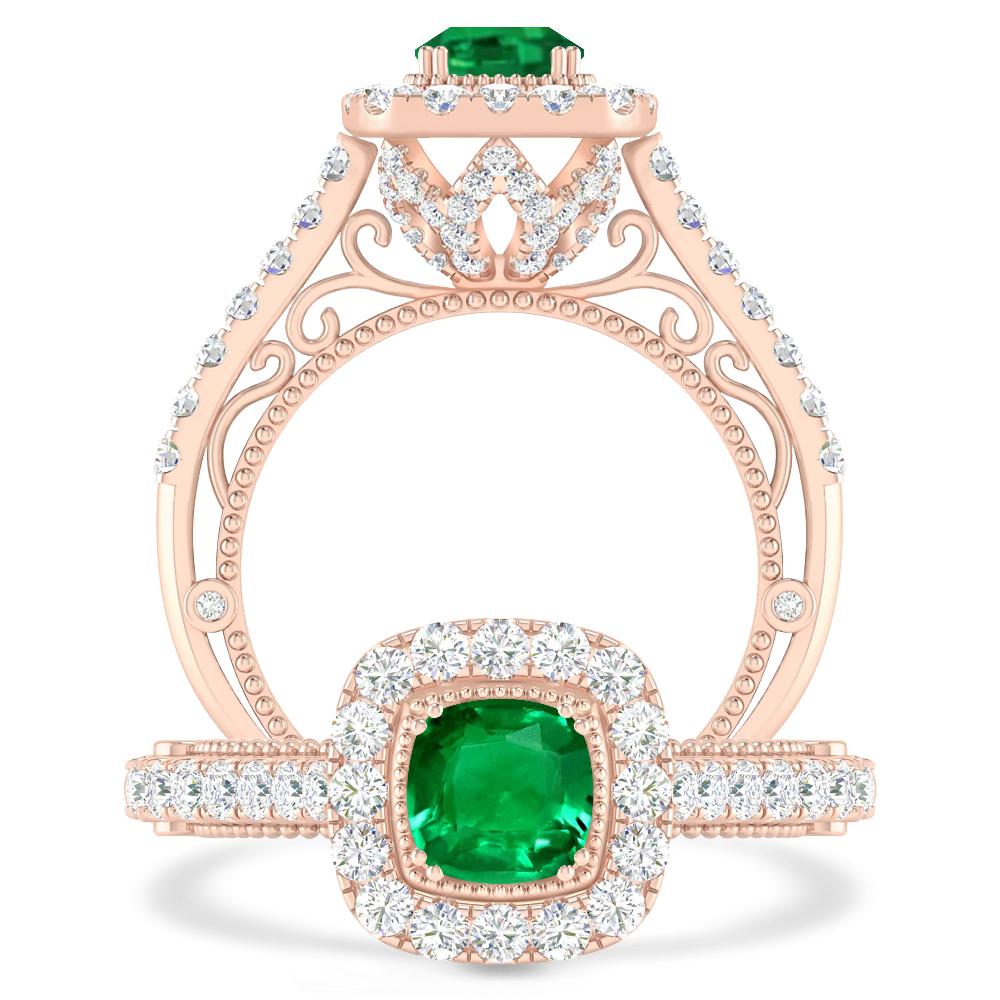 Rose Gold - Emerald