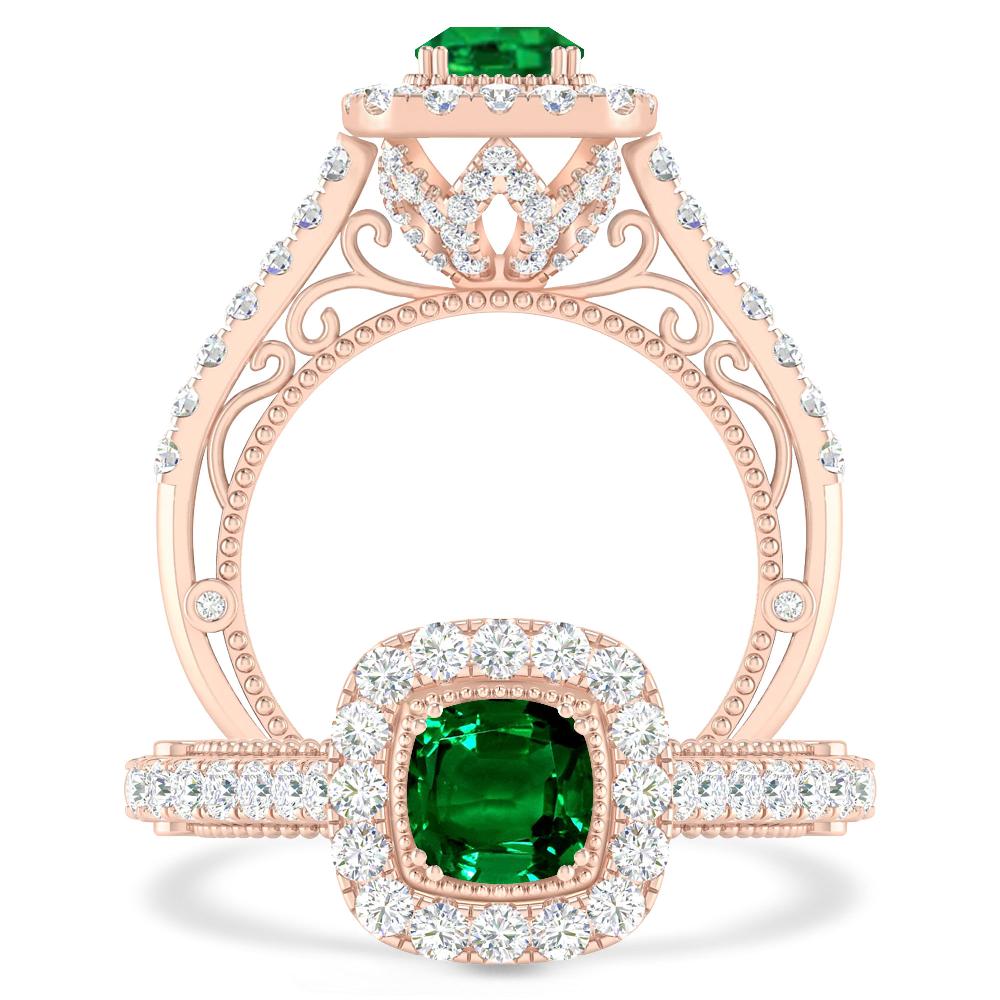 Rose Gold - Emerald