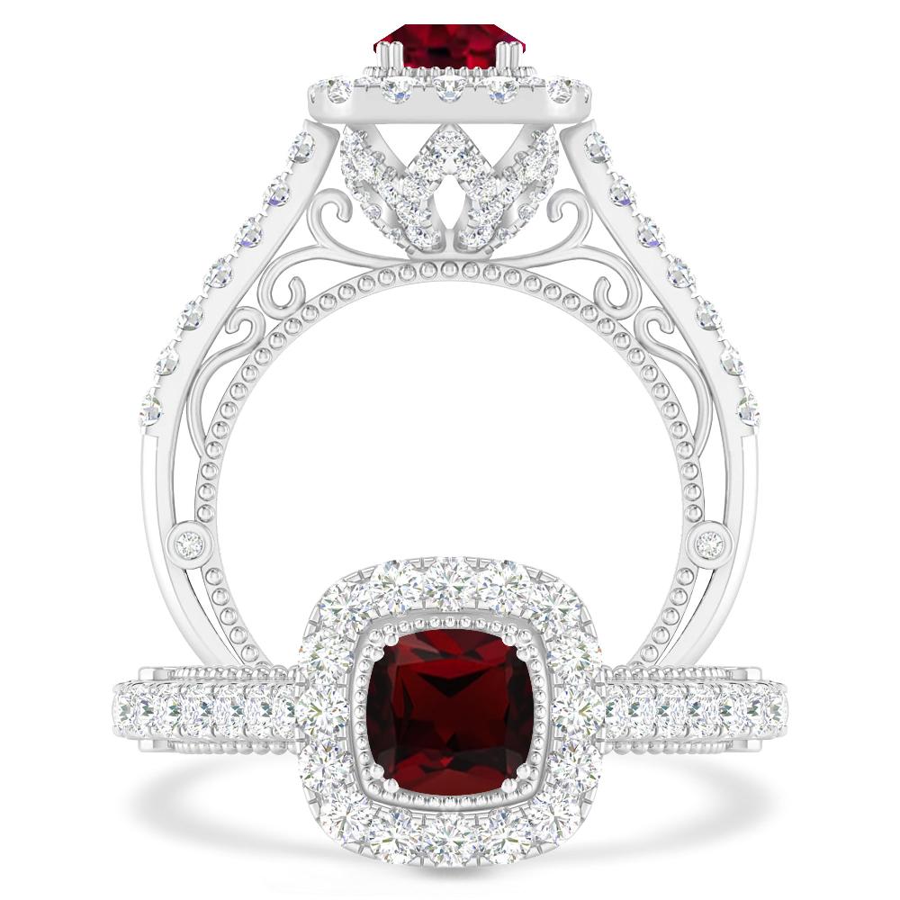 White Gold - Garnet