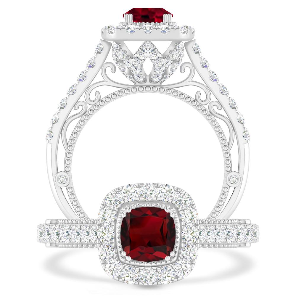 White Gold - Garnet