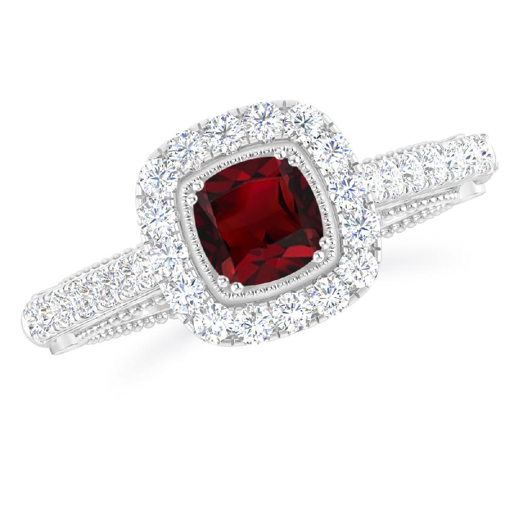 White Gold - Garnet