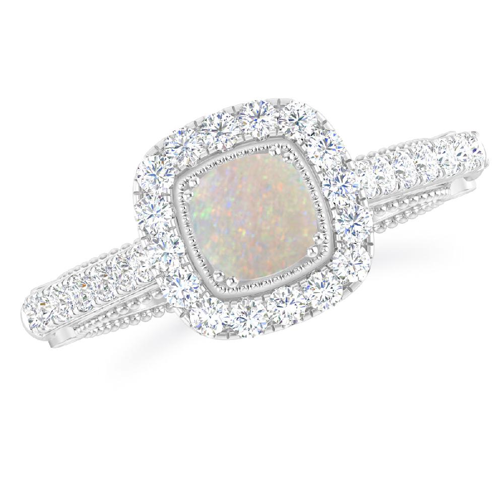 White Gold - Opal