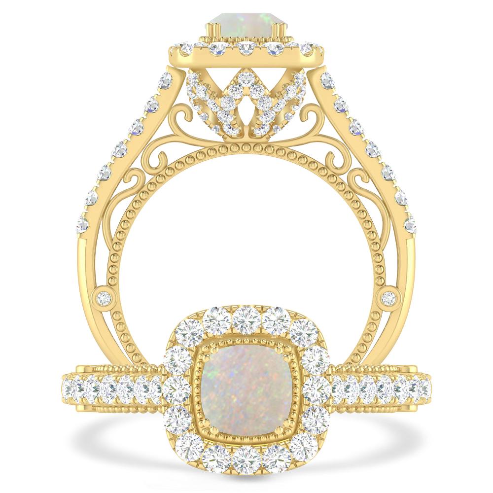 Yellow Gold - Opal
