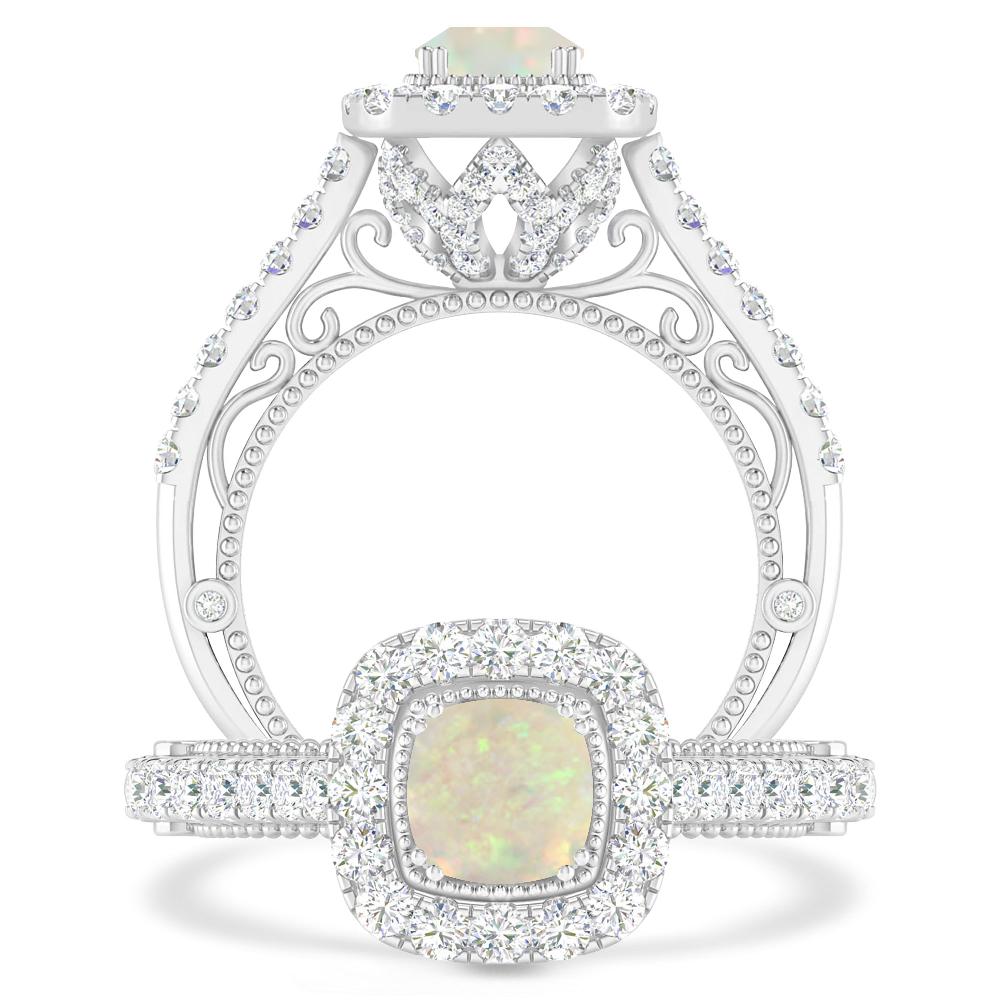 White Gold - Opal