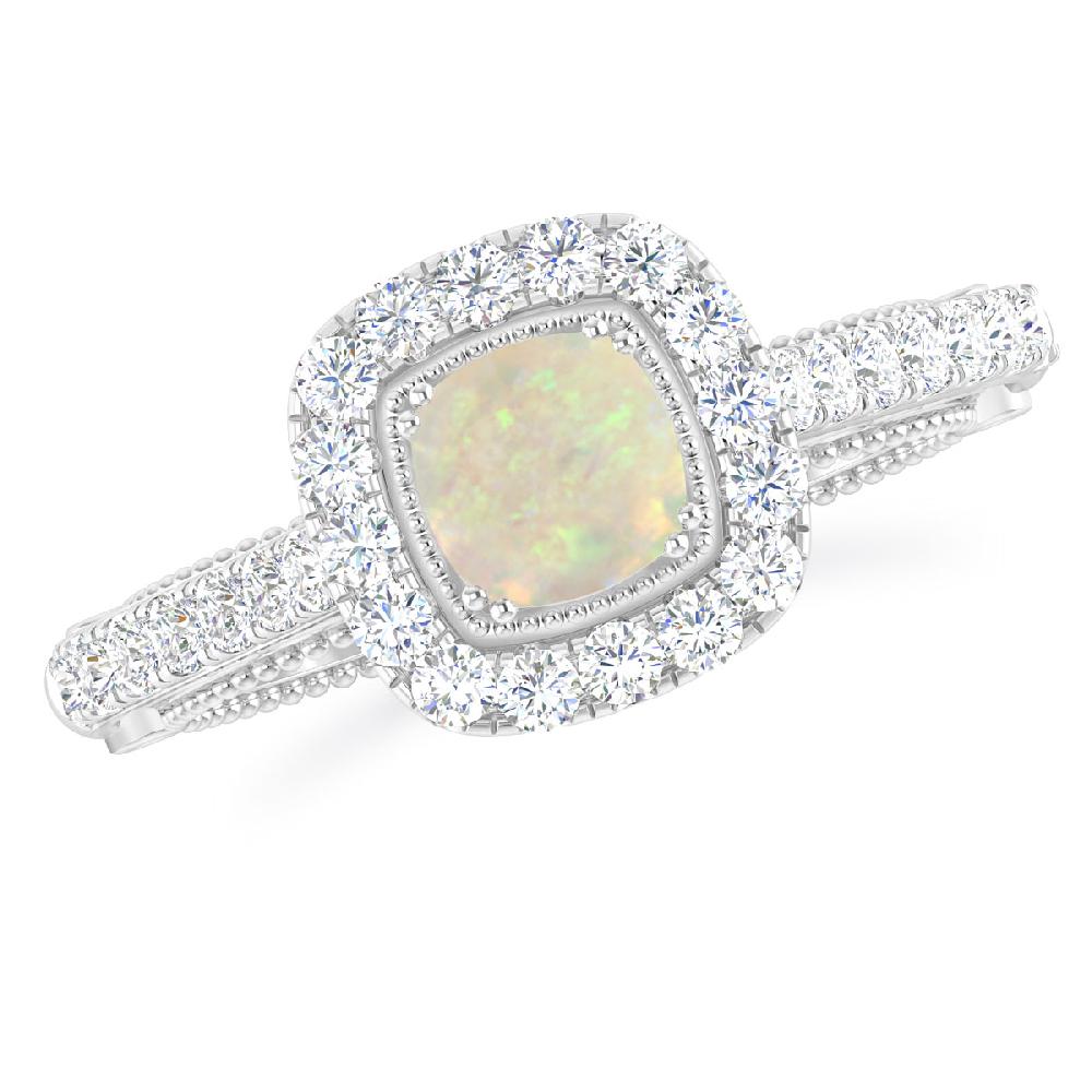 White Gold - Opal