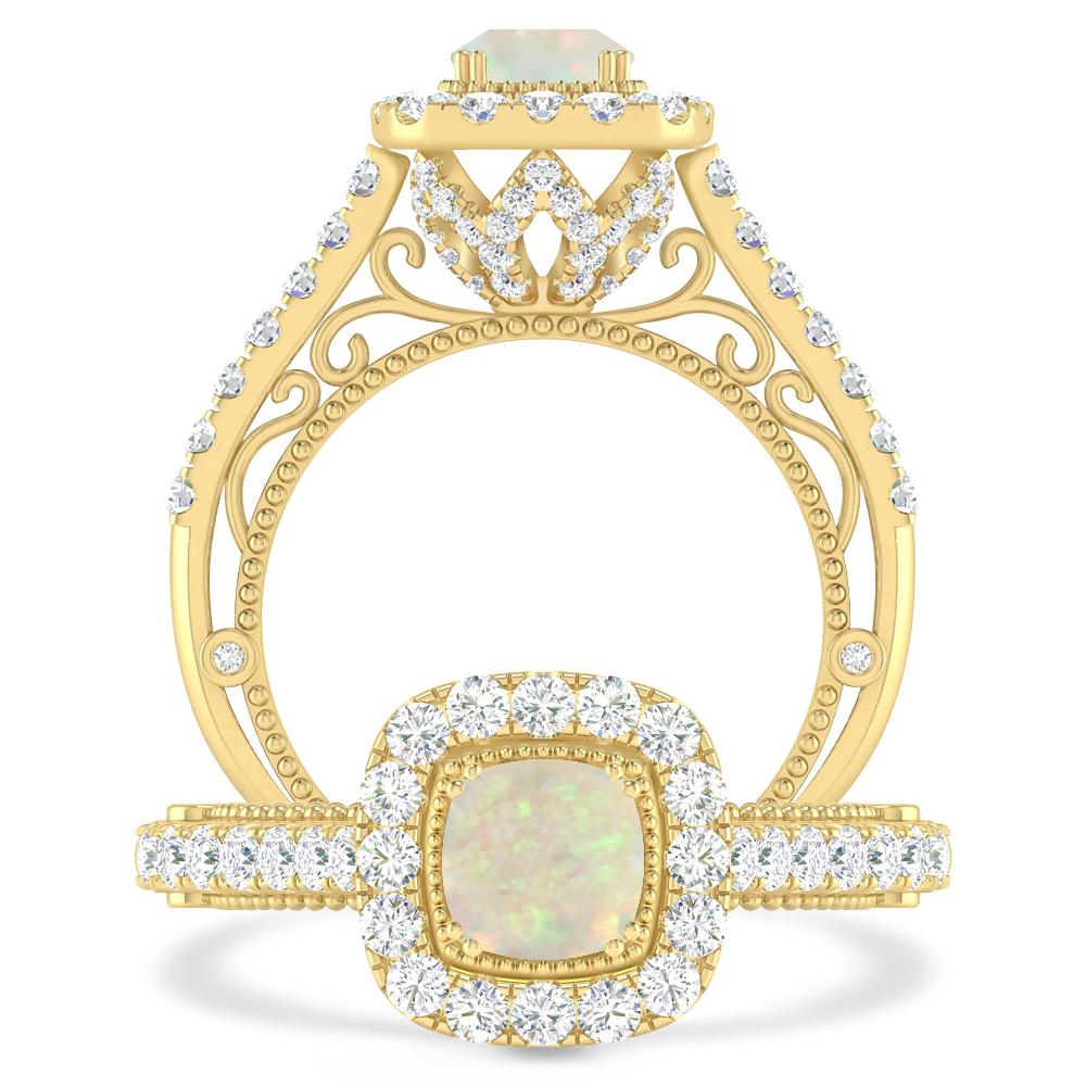 Yellow Gold - Opal