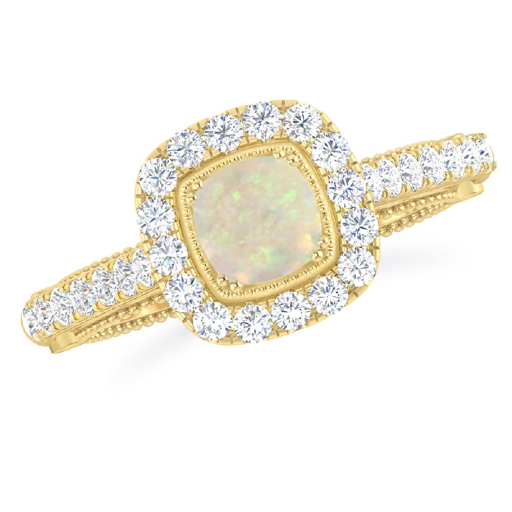 Yellow Gold - Opal