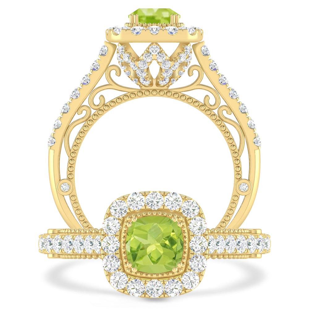 Yellow Gold - Peridot