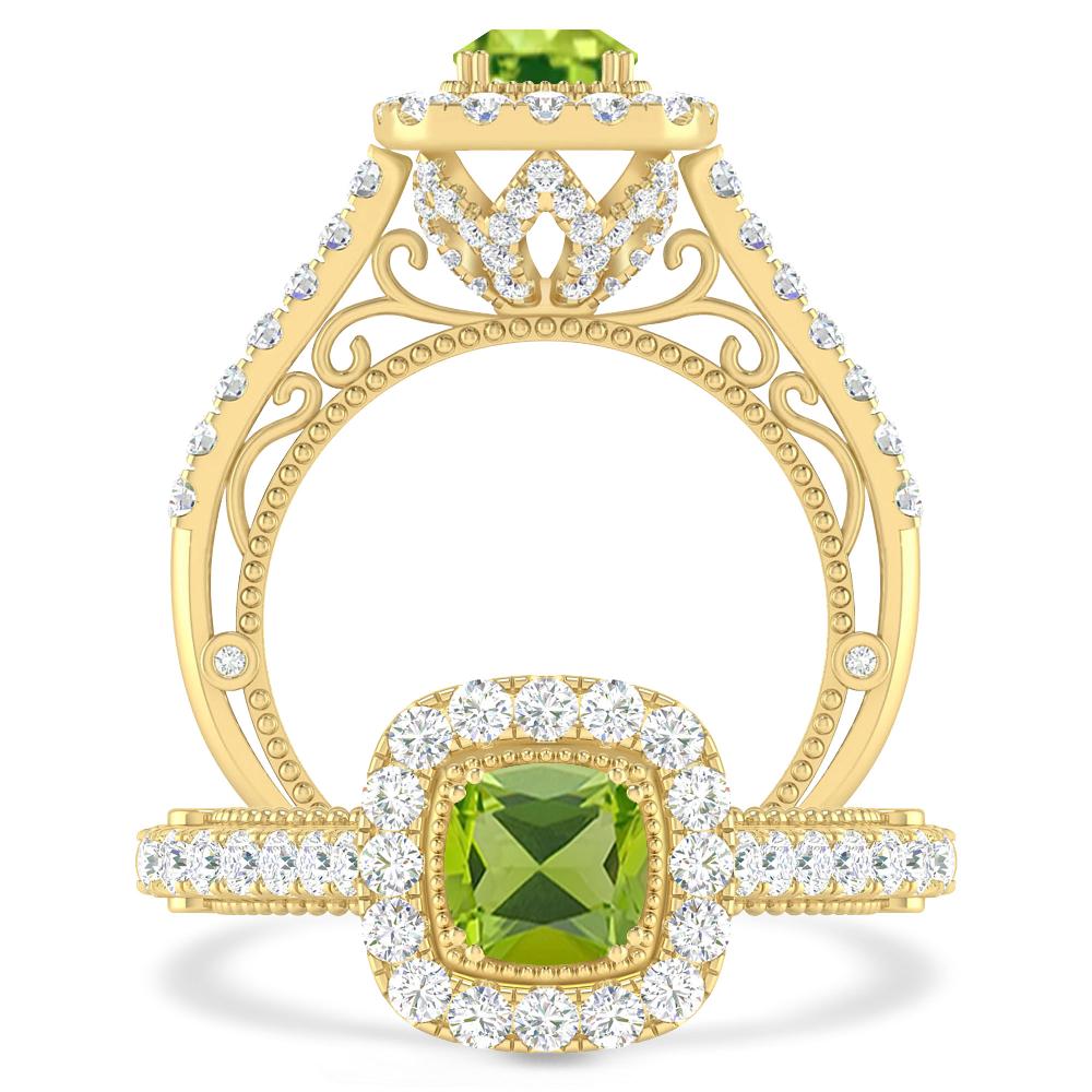 Yellow Gold - Peridot