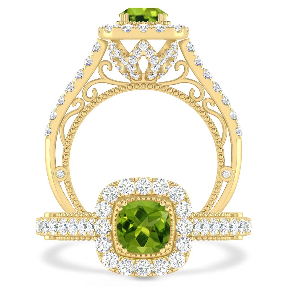 Yellow Gold - Peridot