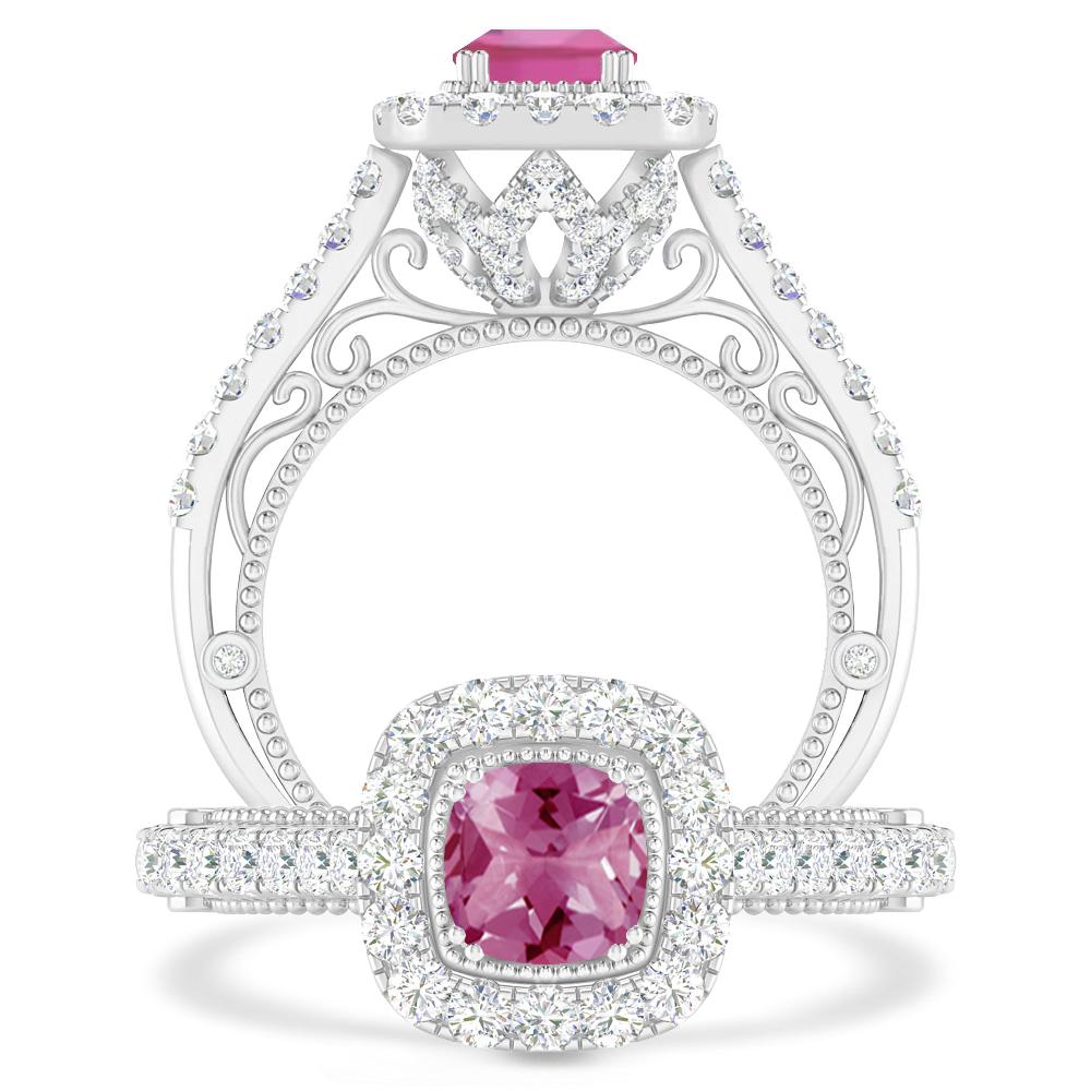 White Gold - Pink Tourmaline