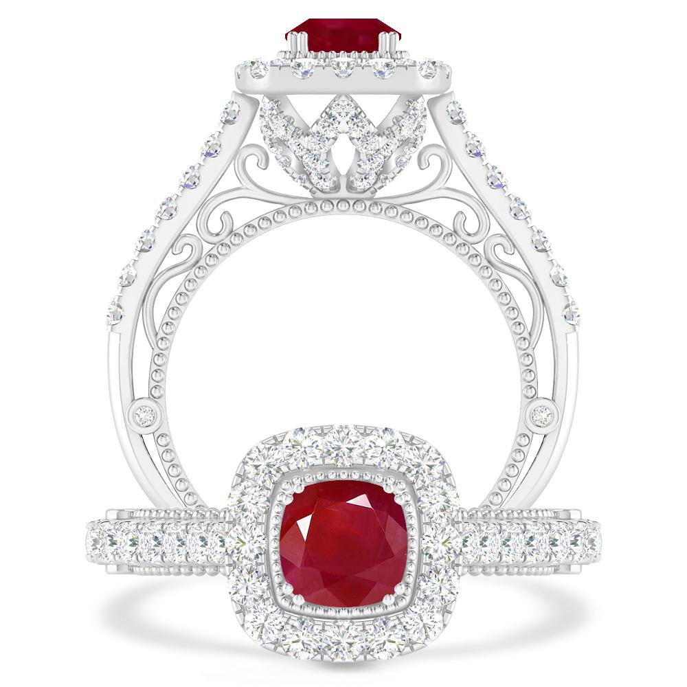 White Gold - Ruby