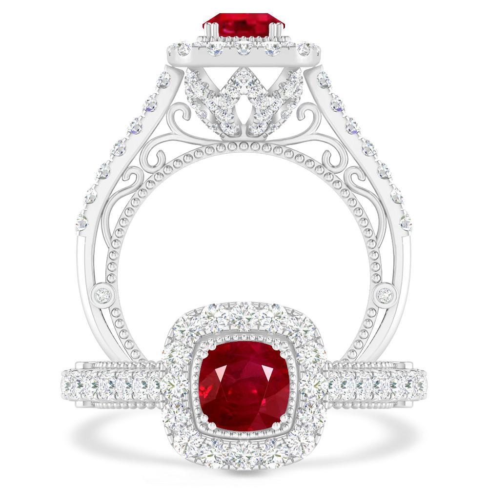 White Gold - Ruby