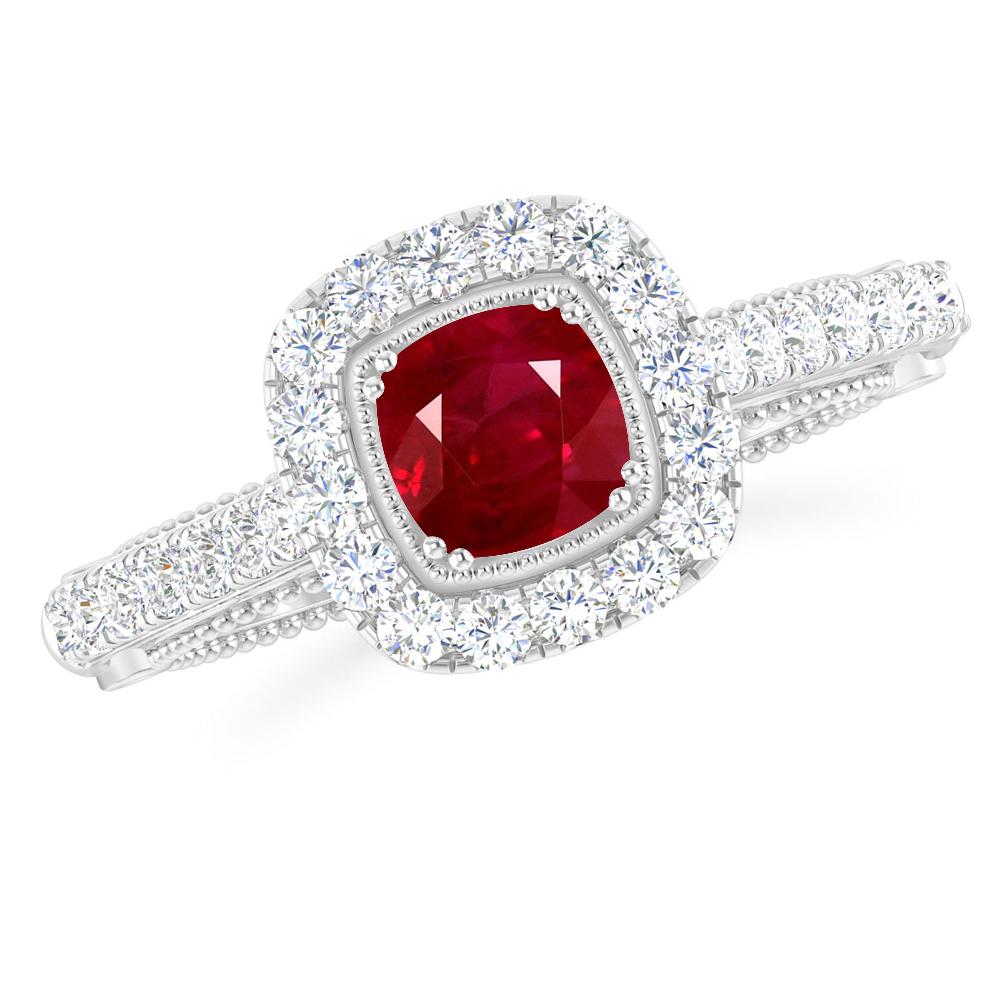 White Gold - Ruby