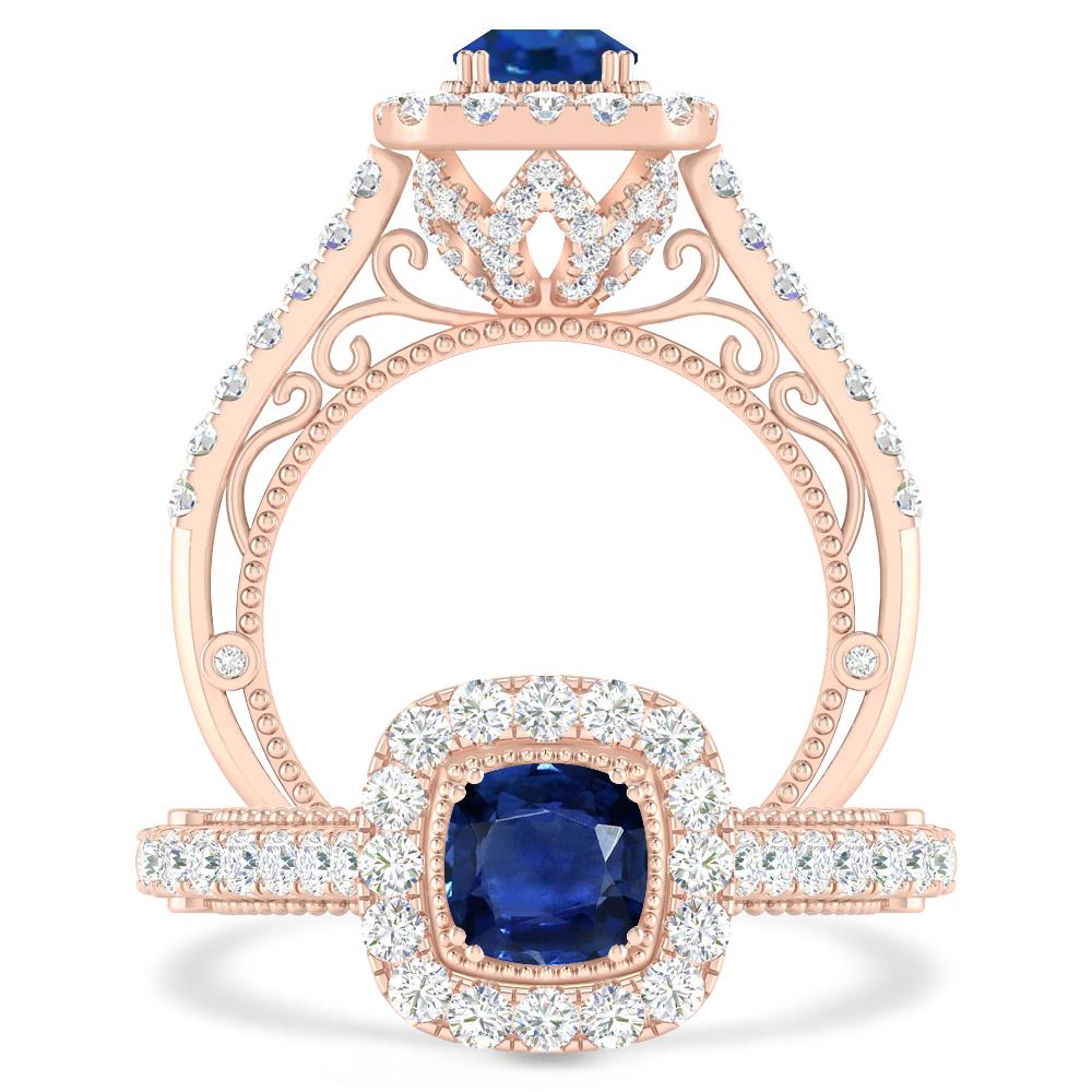 Rose Gold - Sapphire