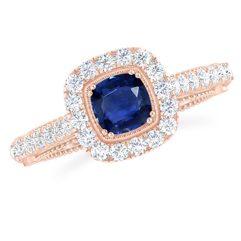 Rose Gold - Sapphire