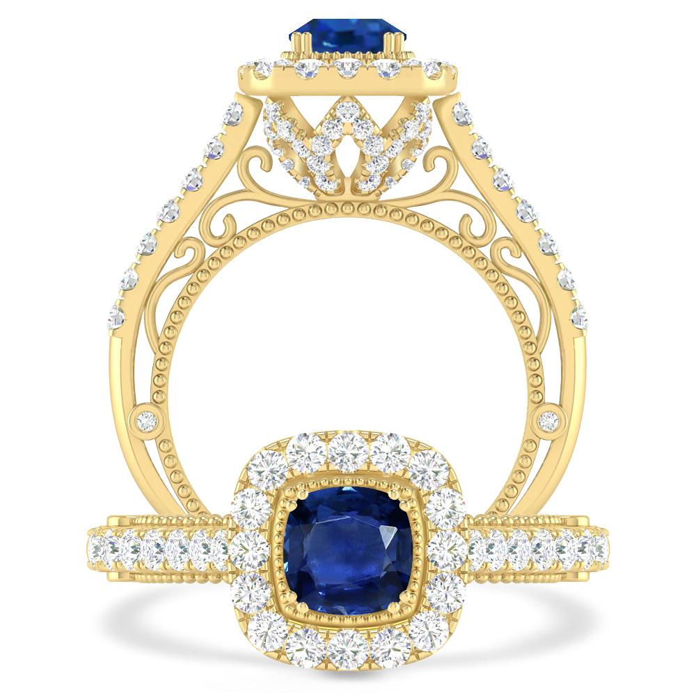 Yellow Gold - Sapphire