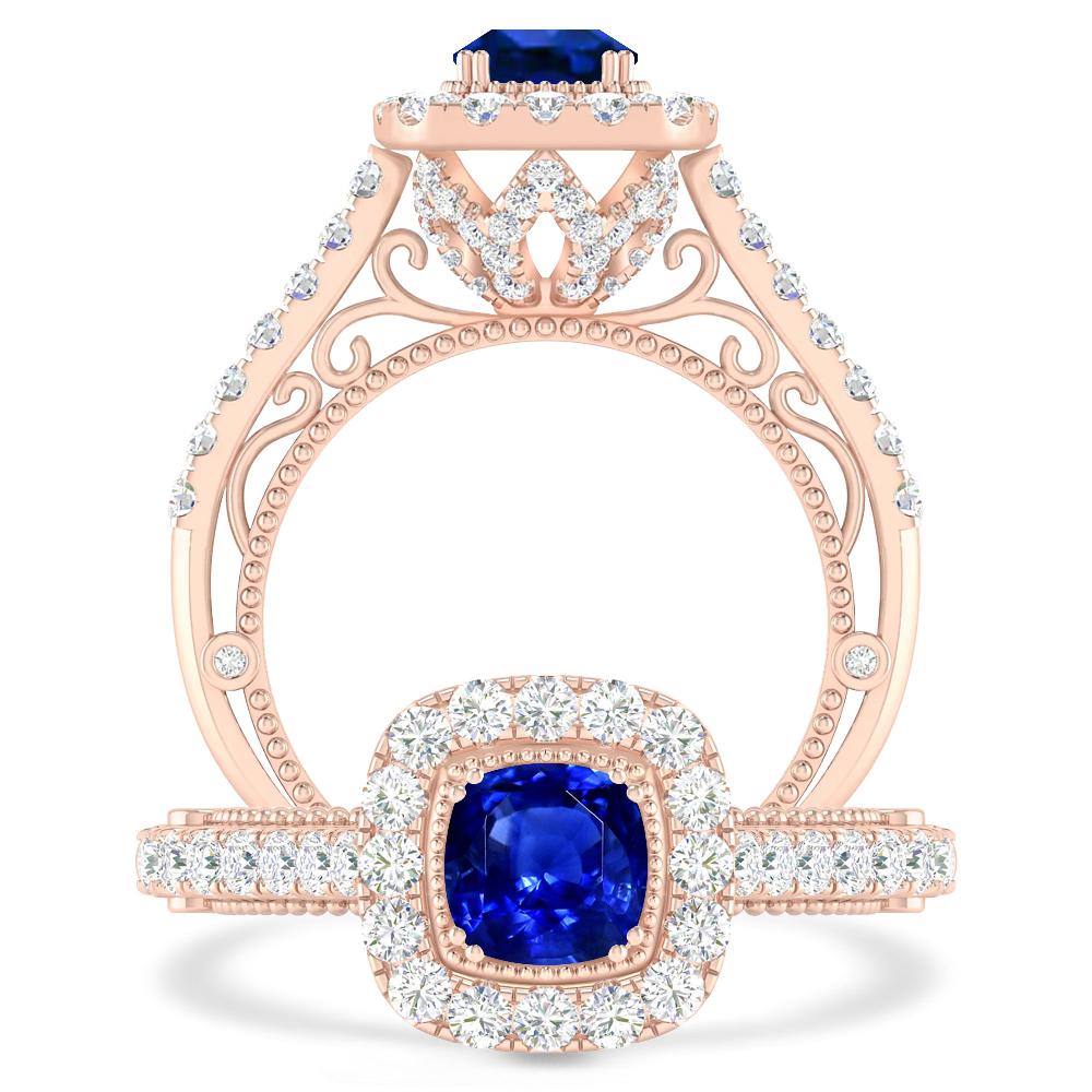 Rose Gold - Sapphire