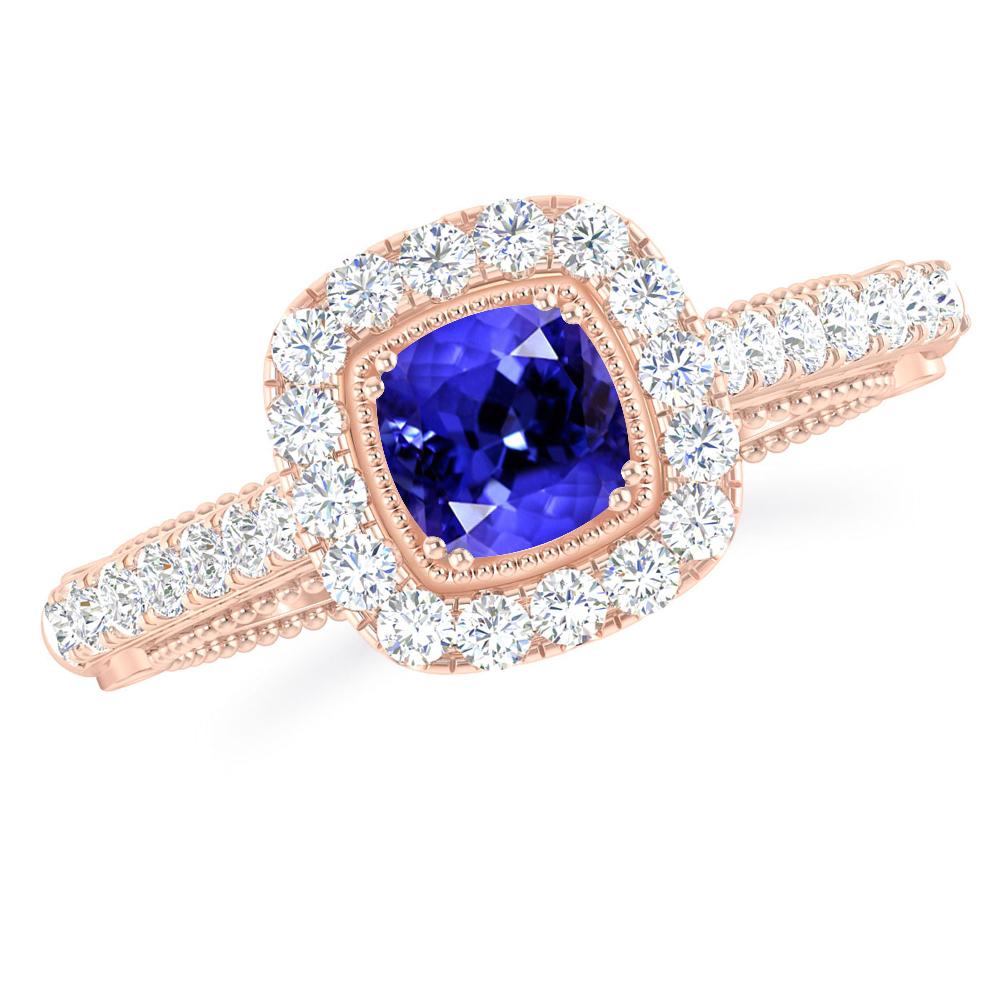 Rose Gold - Tanzanite