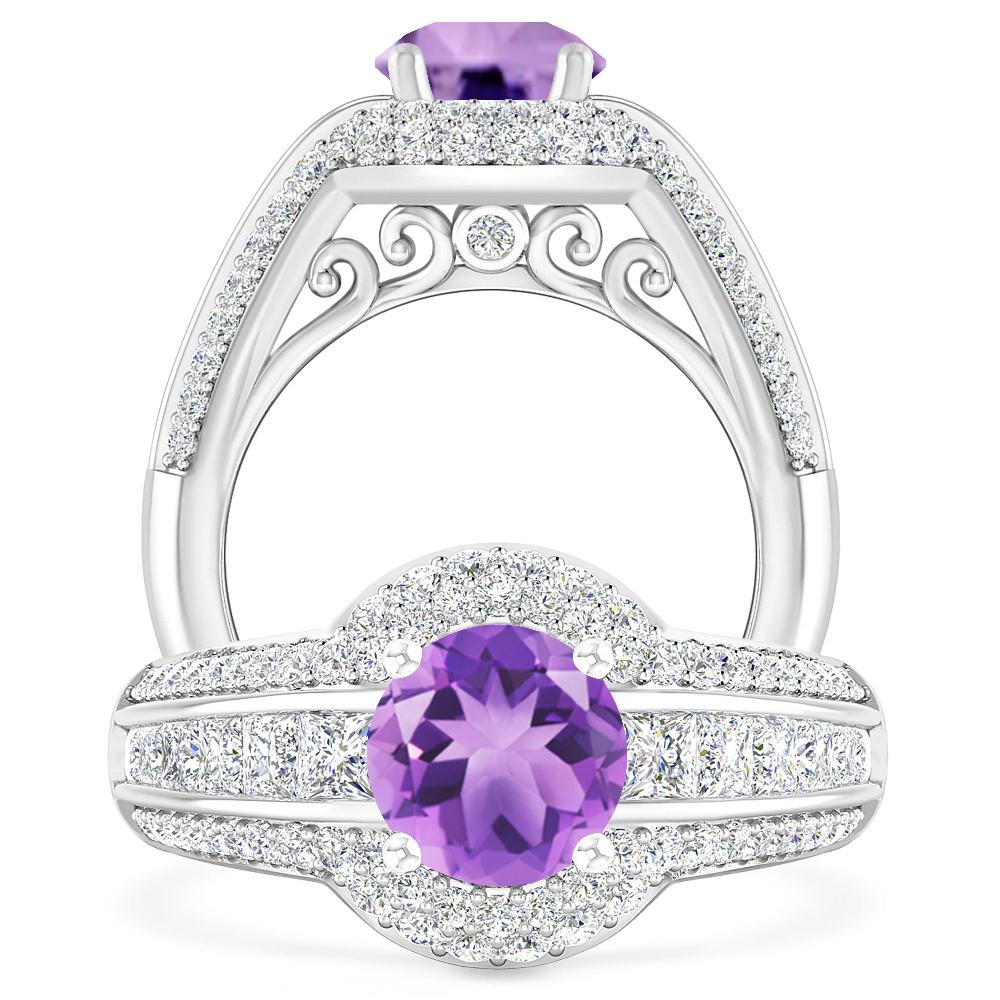 White Gold - Amethyst
