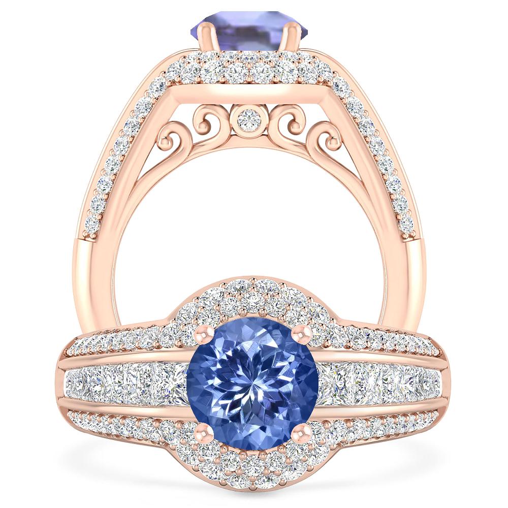 Rose Gold - Tanzanite