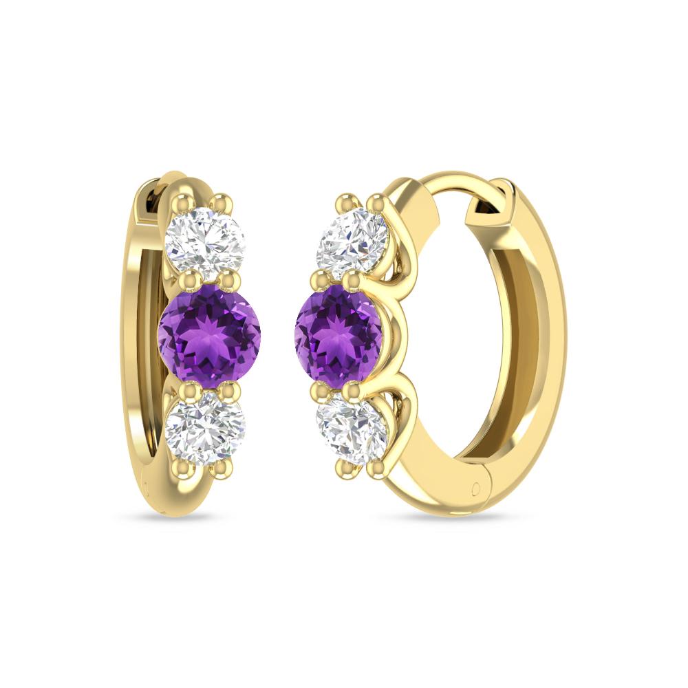 Yellow Gold - Amethyst