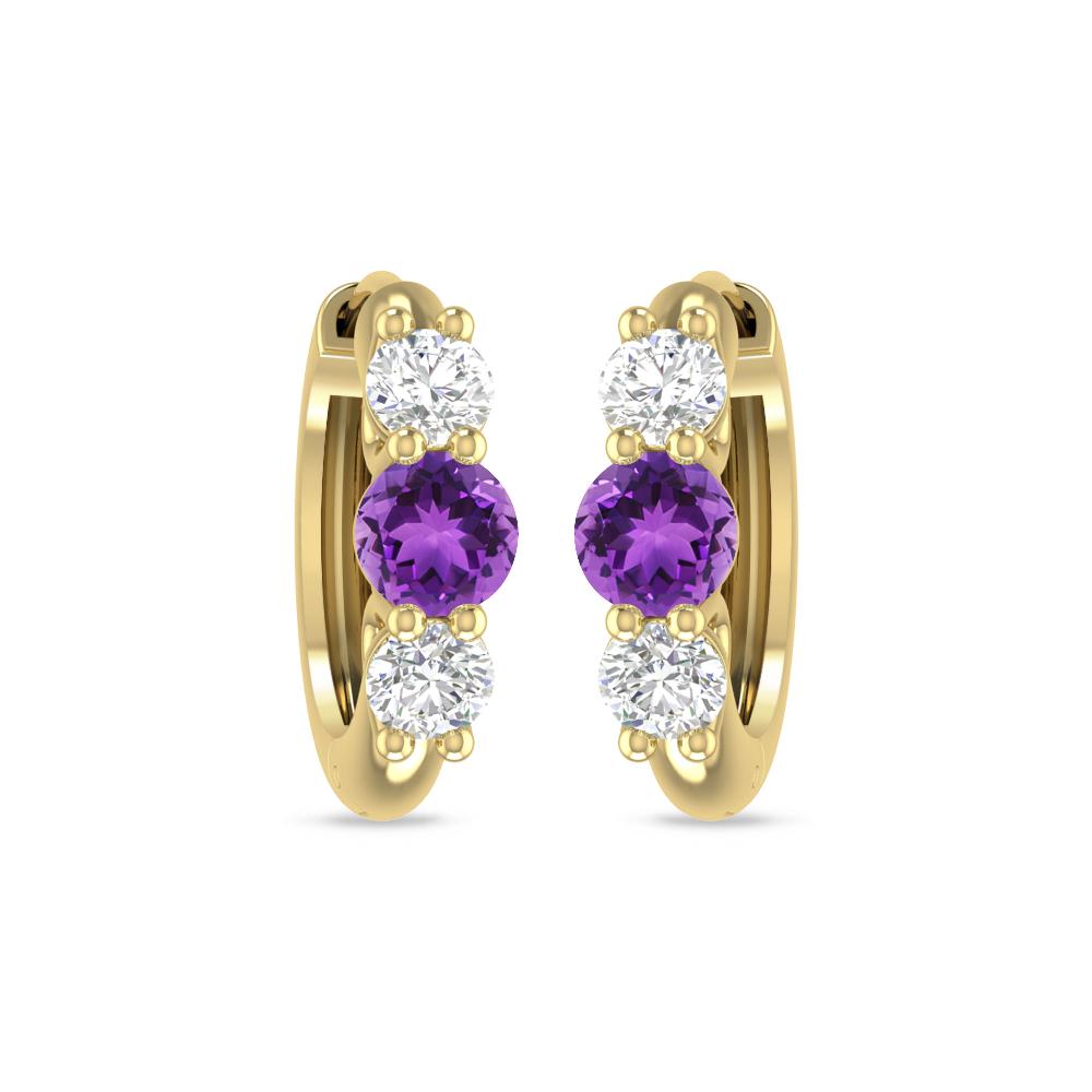 Yellow Gold - Amethyst