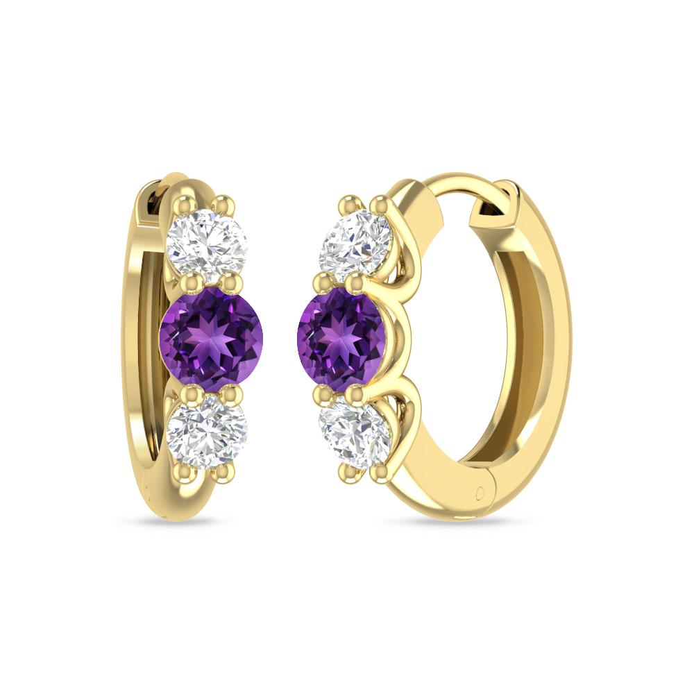 Yellow Gold - Amethyst