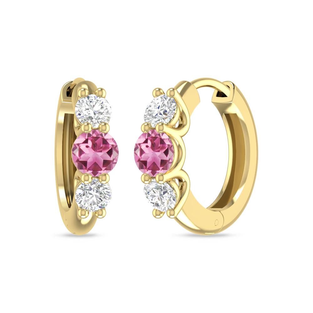 Yellow Gold - Pink Tourmaline