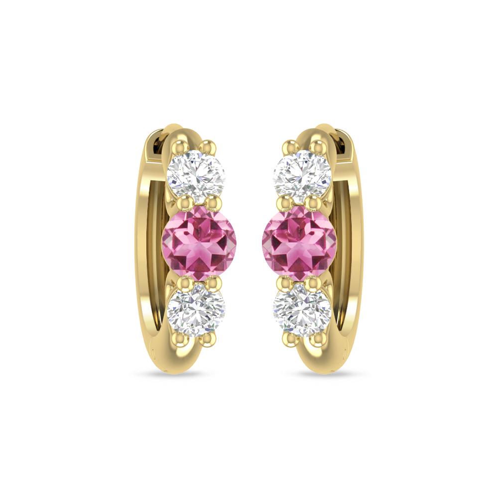 Yellow Gold - Pink Tourmaline