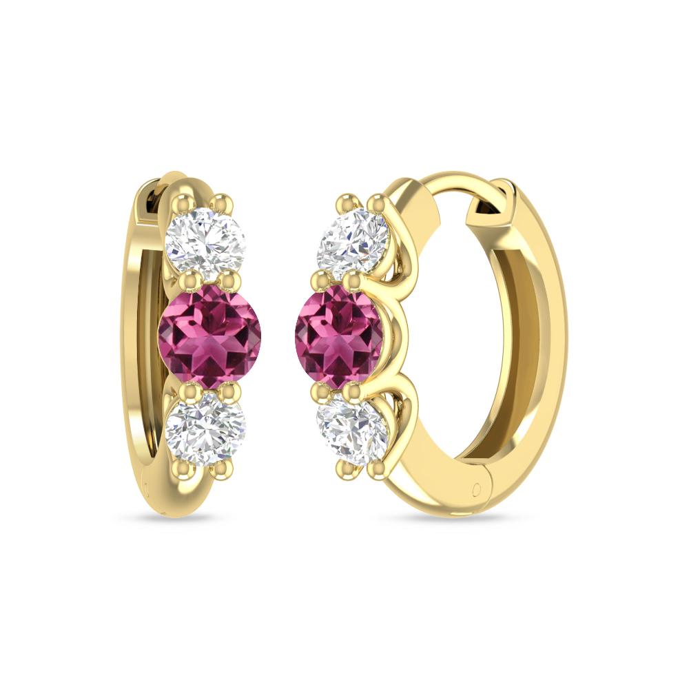Yellow Gold - Pink Tourmaline
