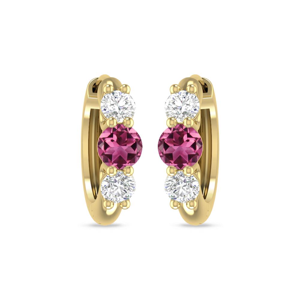 Yellow Gold - Pink Tourmaline
