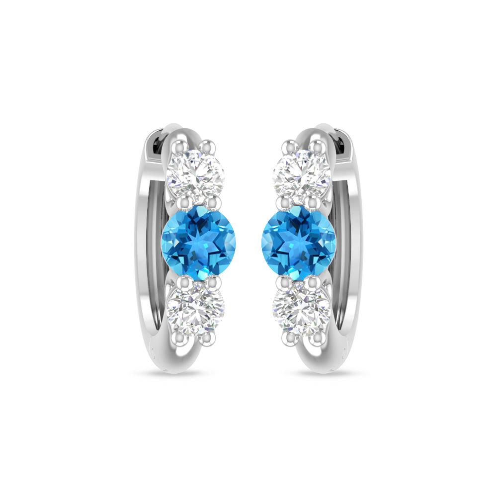 White Gold - Blue Topaz