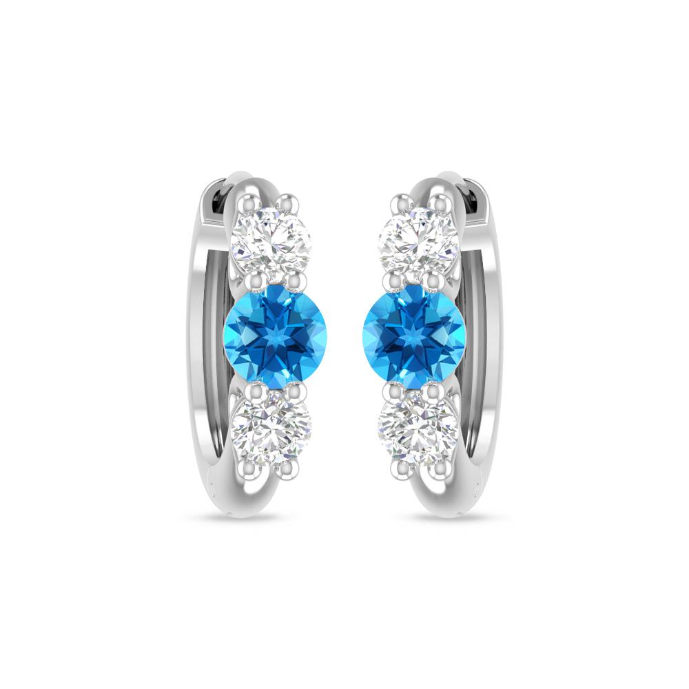 White Gold - Blue Topaz