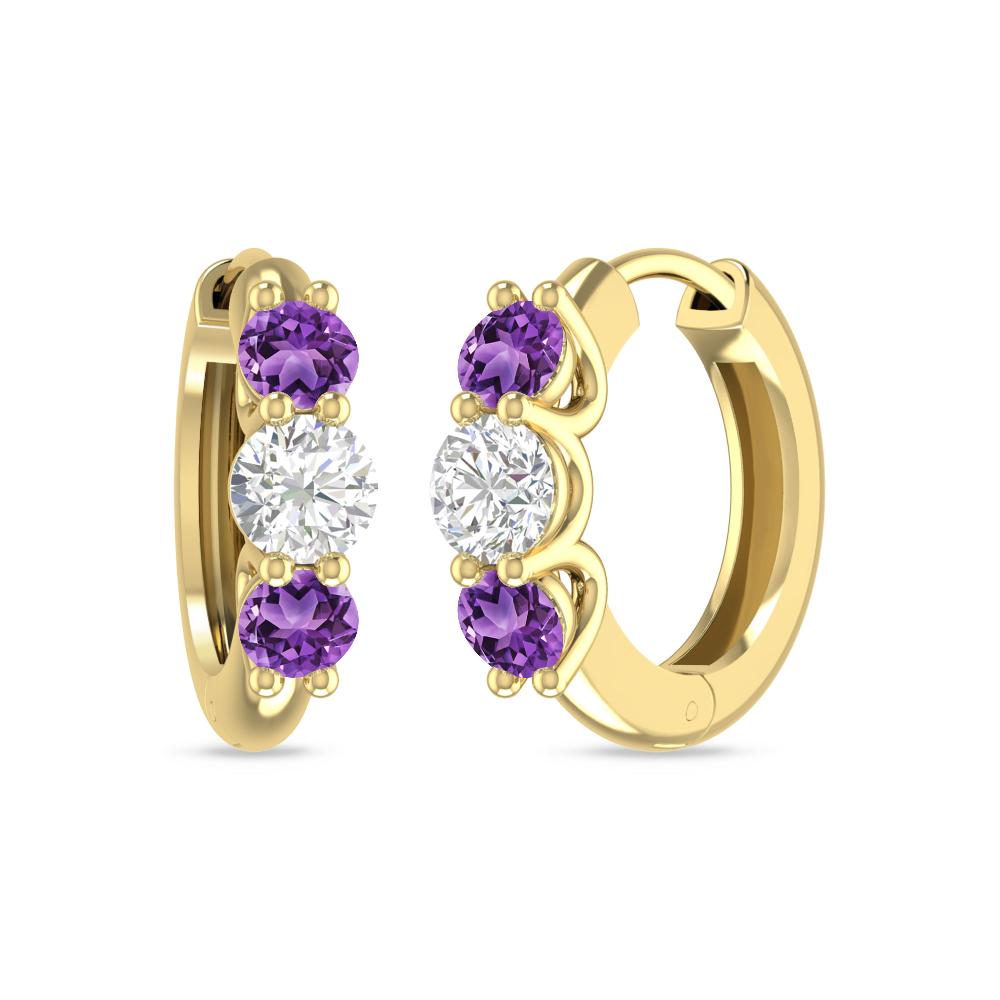Yellow Gold - Amethyst