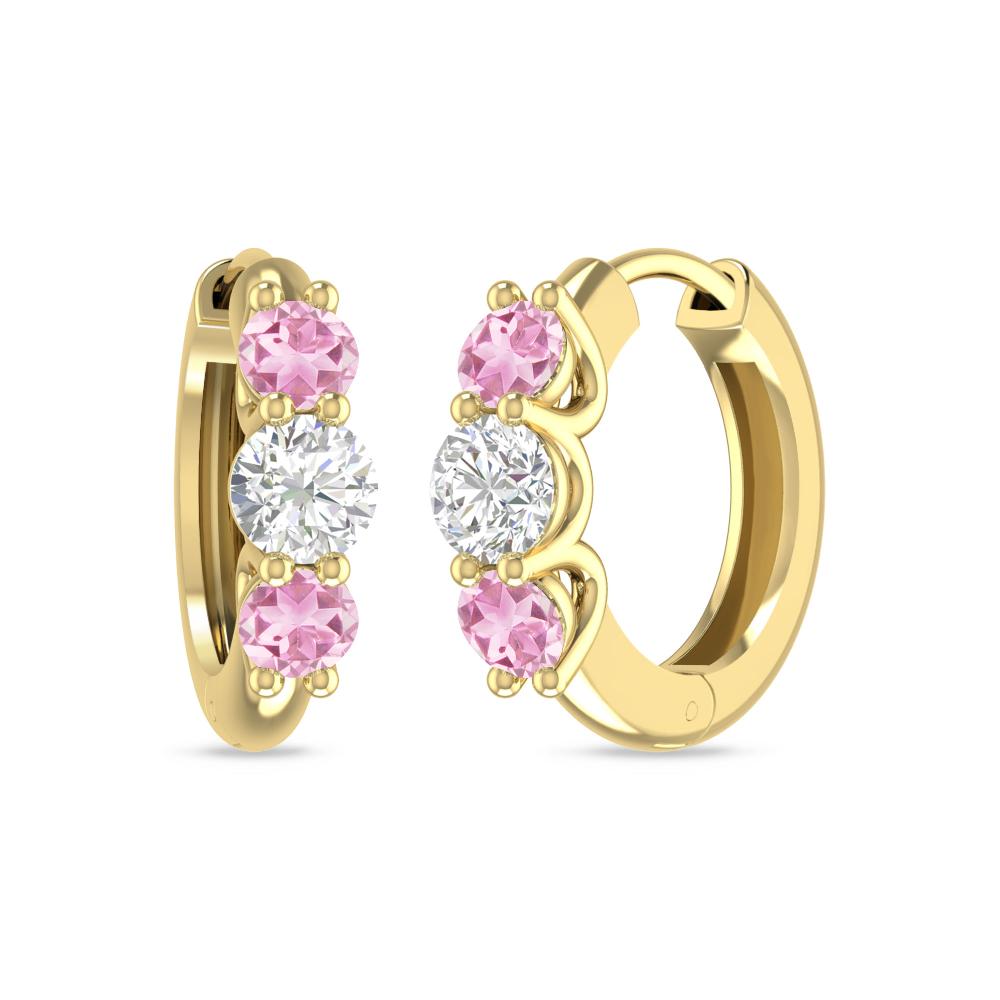 Yellow Gold - Pink Tourmaline