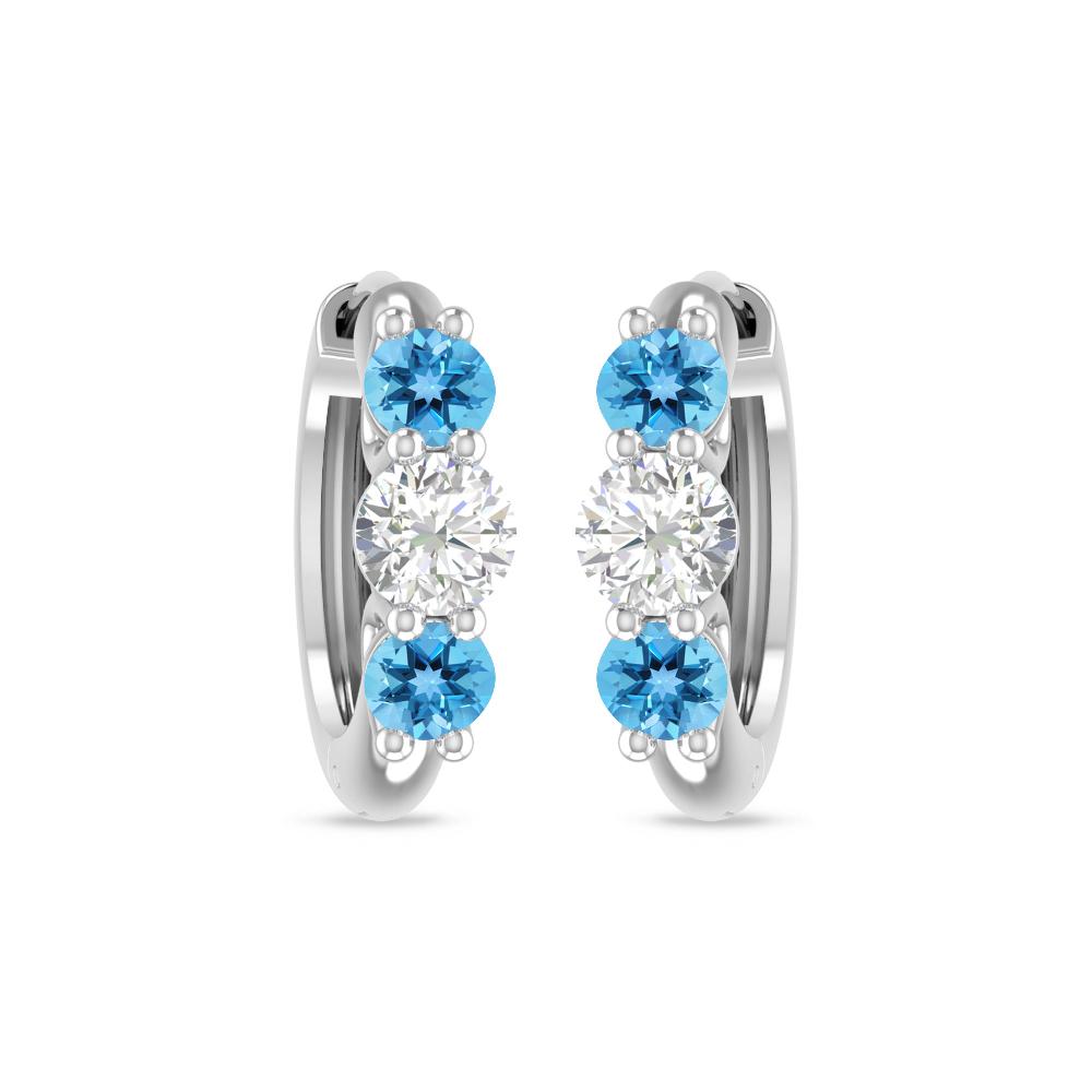 White Gold - Blue Topaz