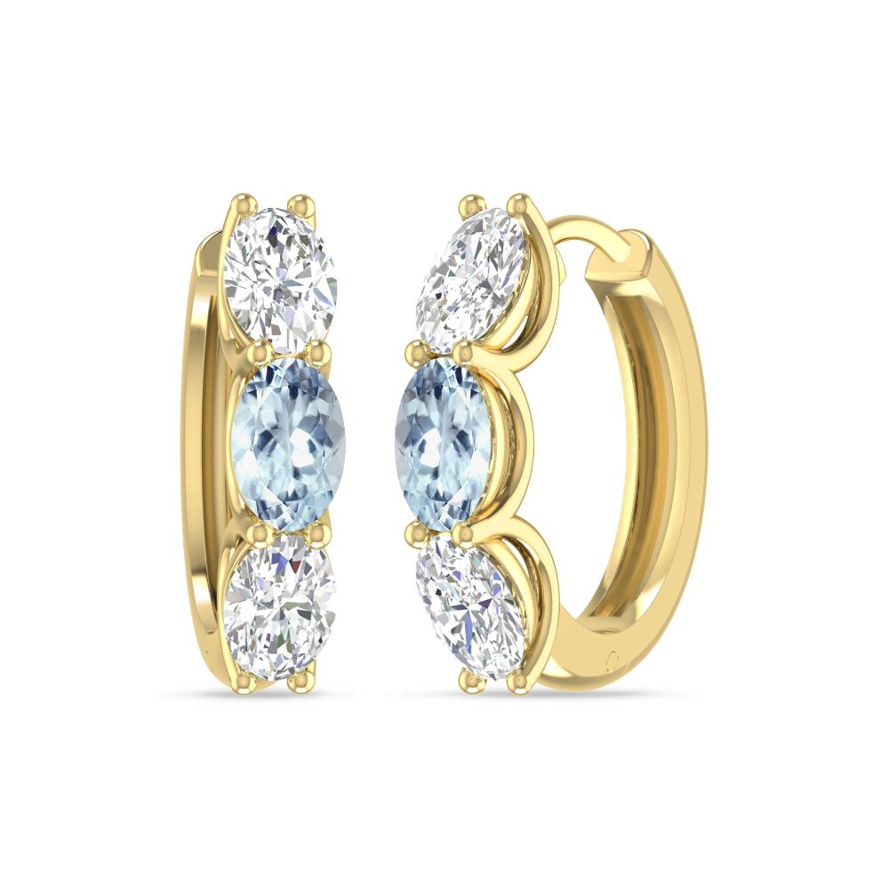 Yellow Gold - Aquamarine